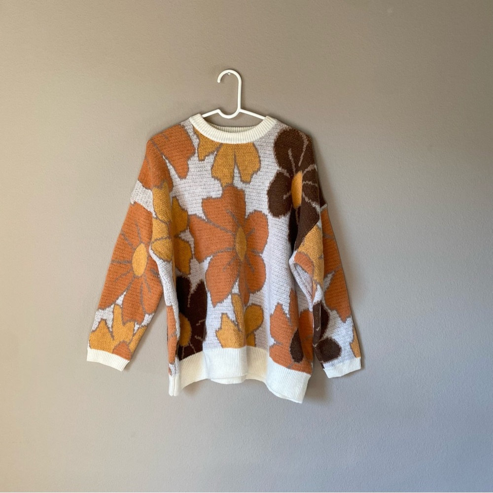 Floral sweater